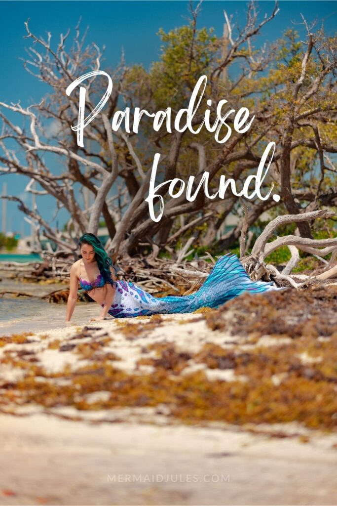 "Paradise found." Tropical captions for vacation in paradise!