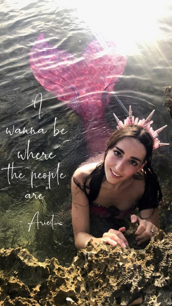 I wanna be where the people are - Ariel Disney The Little Mermaid Quotes for instagram mermaids