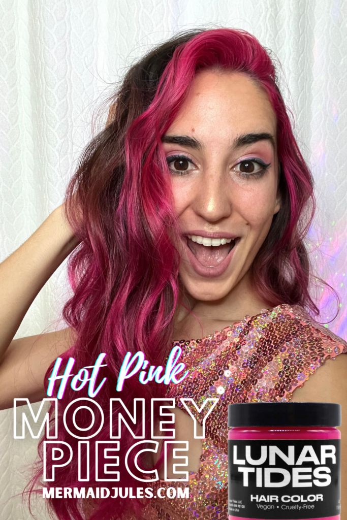 Hot Pink Money Piece Lunar Hair Dye