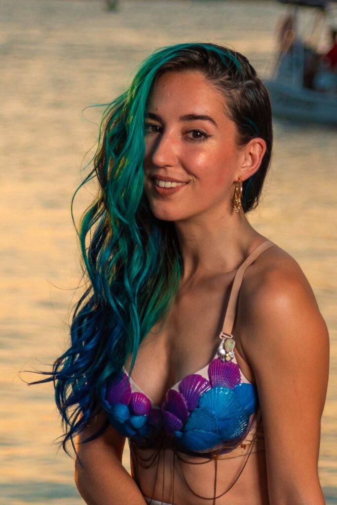 mermaid blue hair ombre