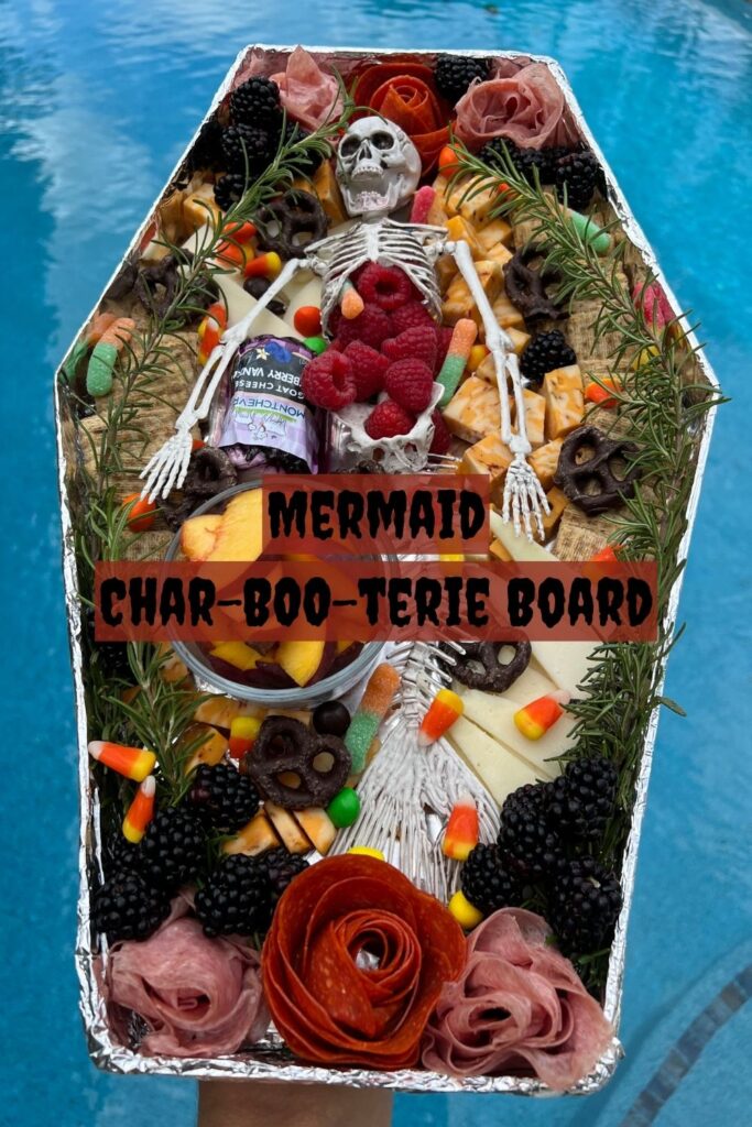 Mermaid Skeleton Charbooterie Board for Halloween Party