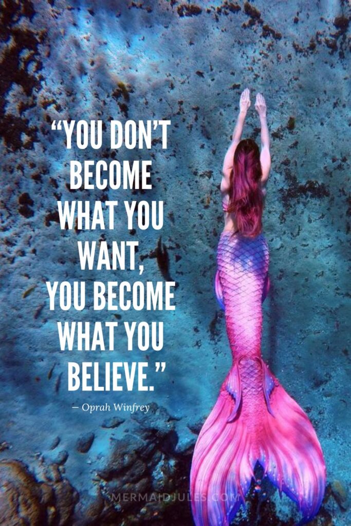 You don't become what you want, you become what you believe -whimsical captions