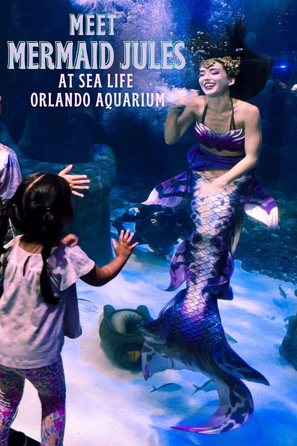 Meet Mermaid Jules at Sea Life Orlanco Aquarium