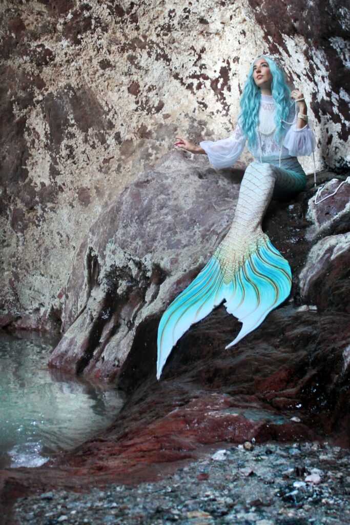 Mermaid Jules in Finfolk Productions "Birth of Venus" Mermaid Tail