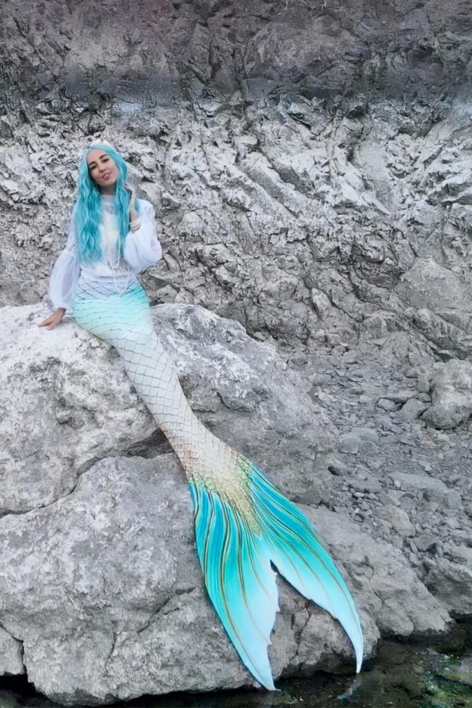 "Birth of Venus" Finfolk Productions realistic mermaid tail