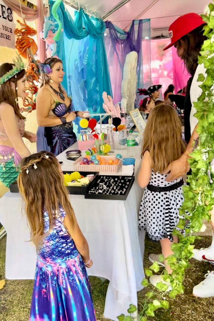 mermaid prize table boynton beach pirate fest