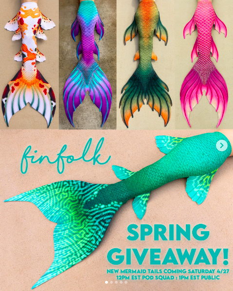 finfolk signature mermaid tail collection spring 2024