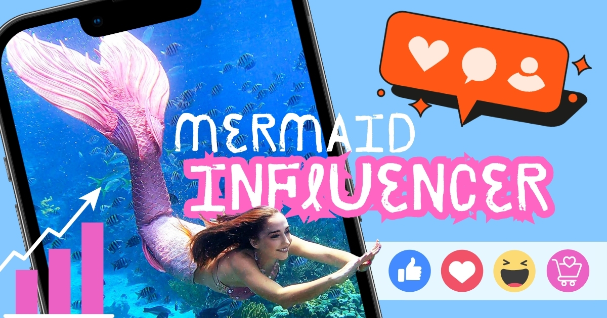 Collab with mermaid influencer, mermaid Jules